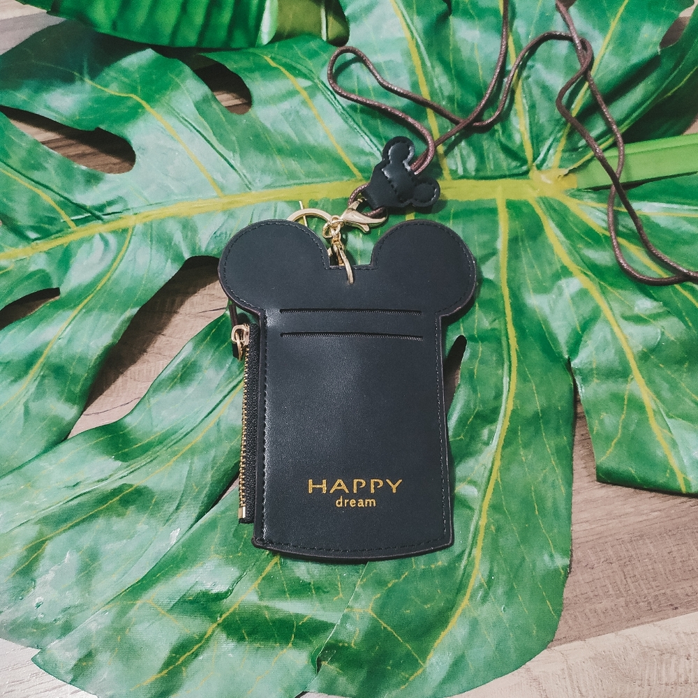 Cartoon Lanyard and ID holder Black